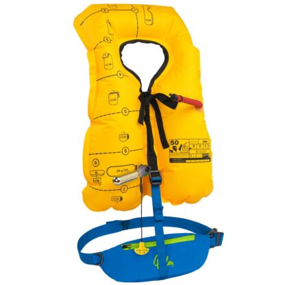 Palm Glide Inflatable PFD blue open 11731